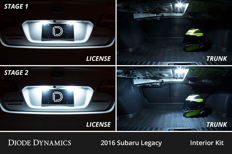 Subaru Legacy LED Interior Kit - Diode Dynamics - Stage 2 - Cool White - `15-`19